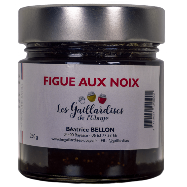 Confiture de figues de Solliès-Pont aux noix de Grenoble - Artisanale et gourmande