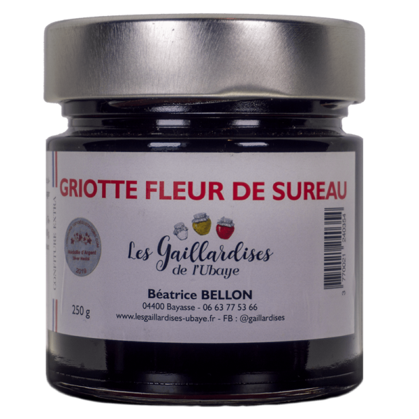 Confiture Griottes et Fleurs de Sureau - Saveur Médaillée