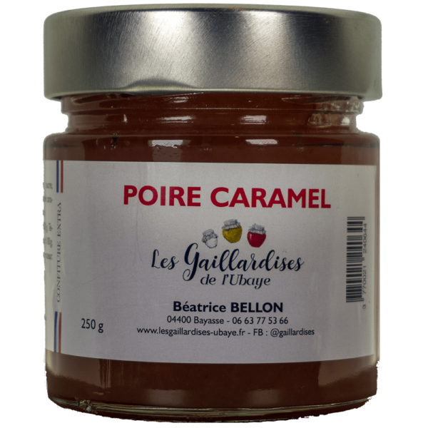 Confiture Poire Caramel : une douceur artisanale pour vos clients