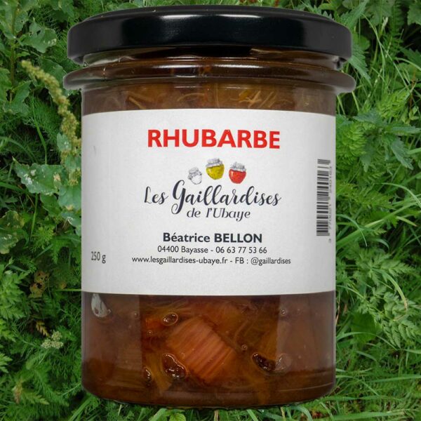 Confiture de Rhubarbe de l'Ubaye - Saveurs Authentiques Description courte