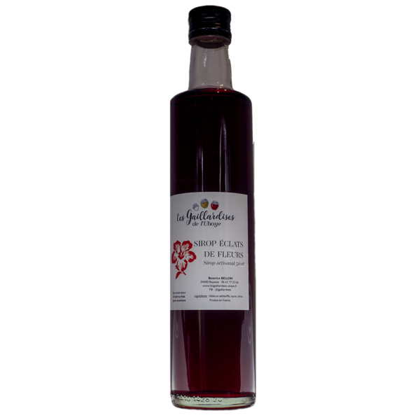 Sirop d’Hibiscus Artisanal Éclats de Fleurs 50 CL – Une Valeur Ajoutée pour Vos Créations Professionnelles