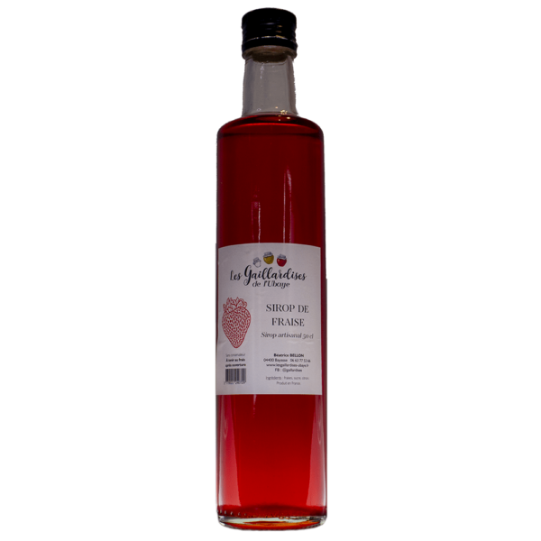 Sirop de Fraise Artisanal 50cl – Une Valeur Ajoutée pour Vos Clients