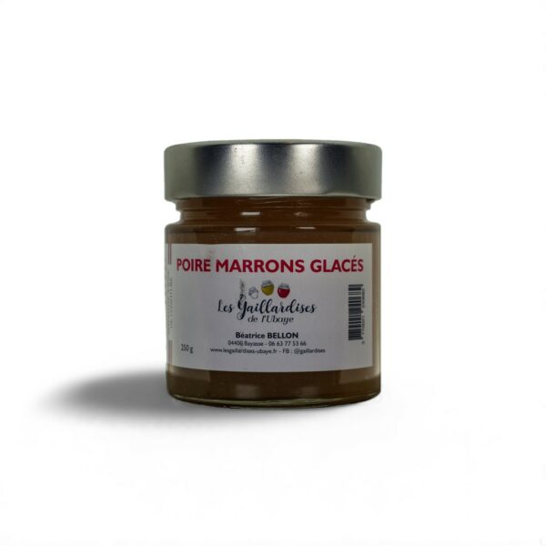 Confiture Poires et Marrons Glacés – Saveurs artisanales et gourmandes