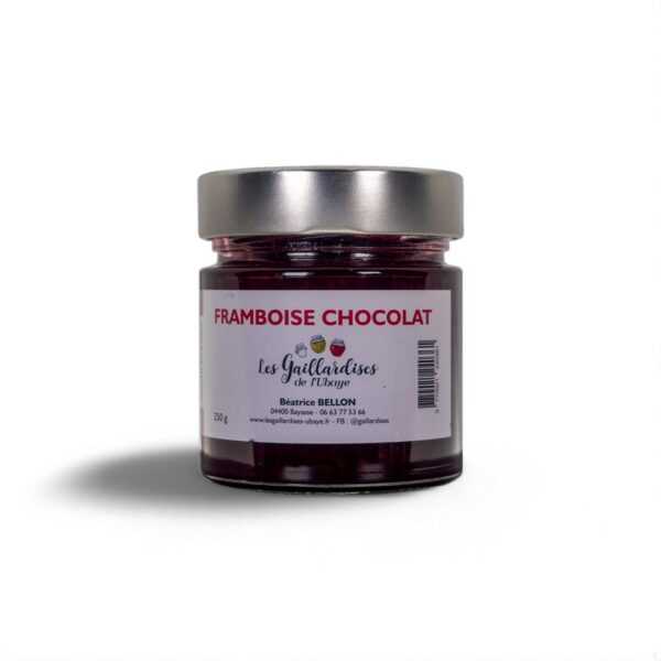 Confiture Framboises Chocolat Noir – L'élégance et la gourmandise en pot